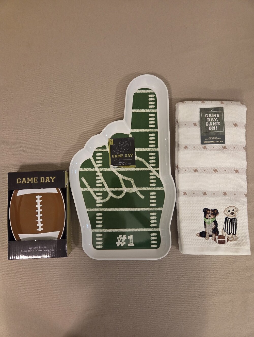3 PIECE FOOTBALL PARTY BUNDLE